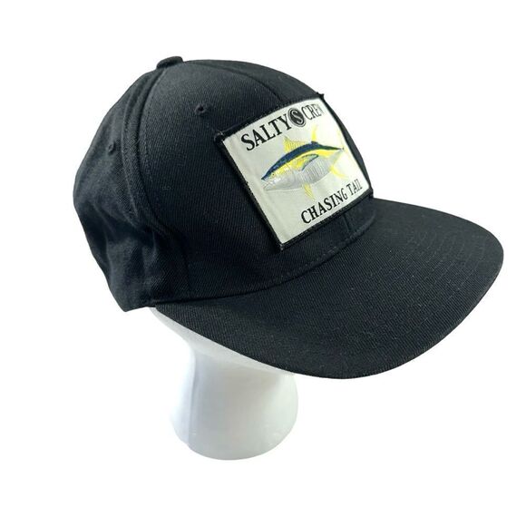 Salty Crew Men's Ahi Adjustable Snap Back Hat in Black - Picture 1 of 8